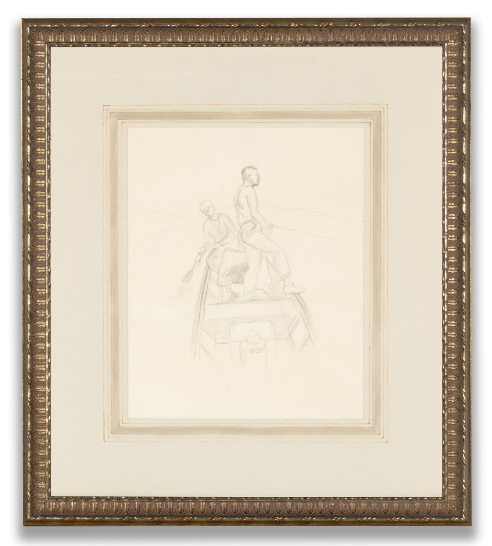 THOMAS HART BENTON: TWO UNSIGNED GRAPHITE STUDIES - 2