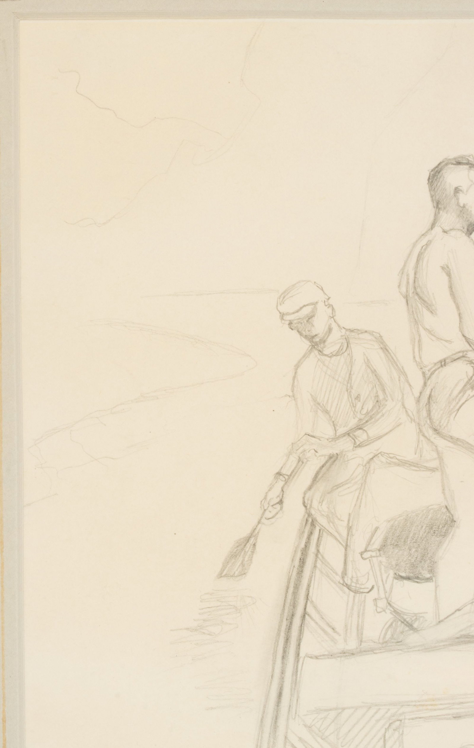 THOMAS HART BENTON: TWO UNSIGNED GRAPHITE STUDIES - 3