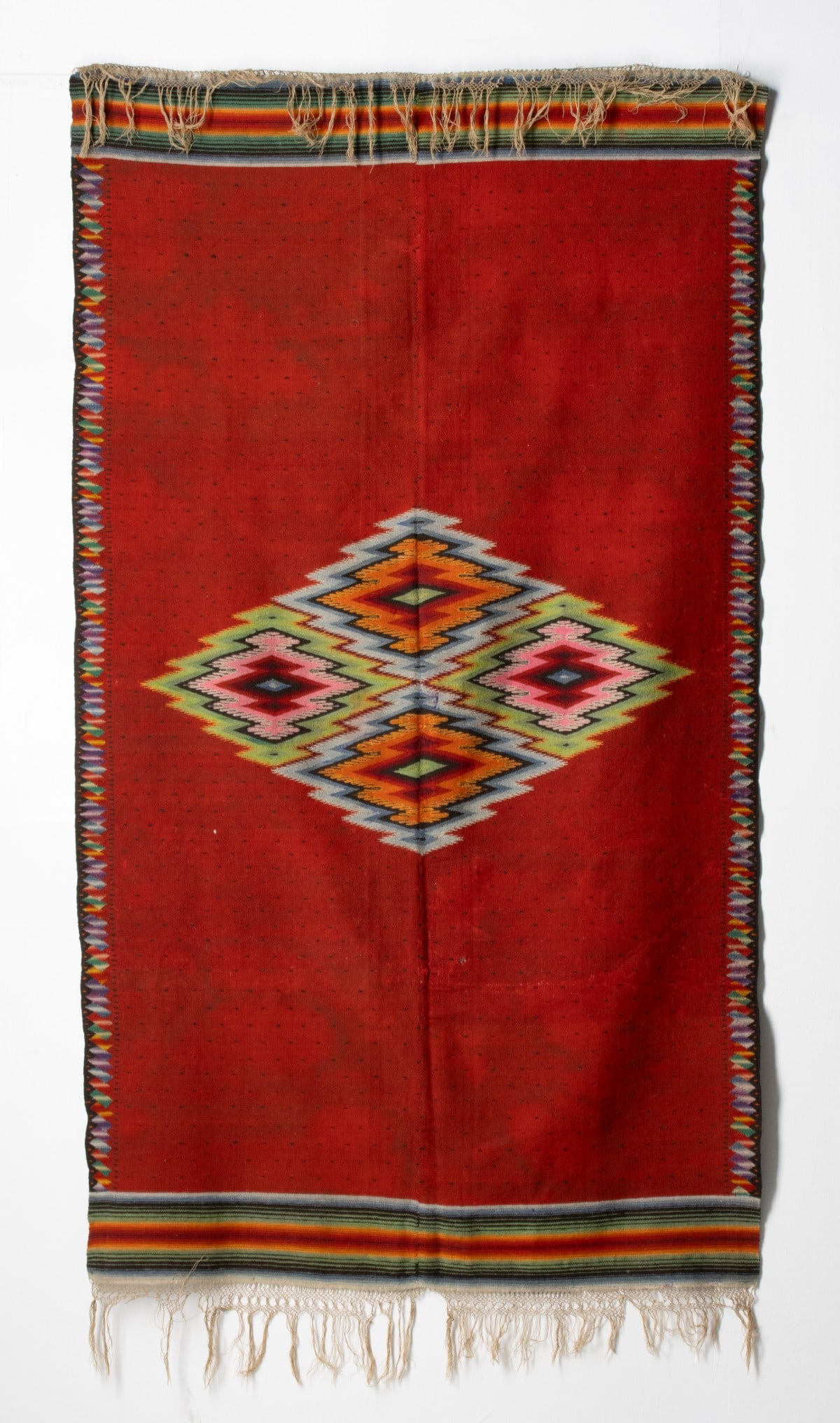 A LATE 19TH CENTURY MEXICAN SALTILLO SERAPE (1 of 17)