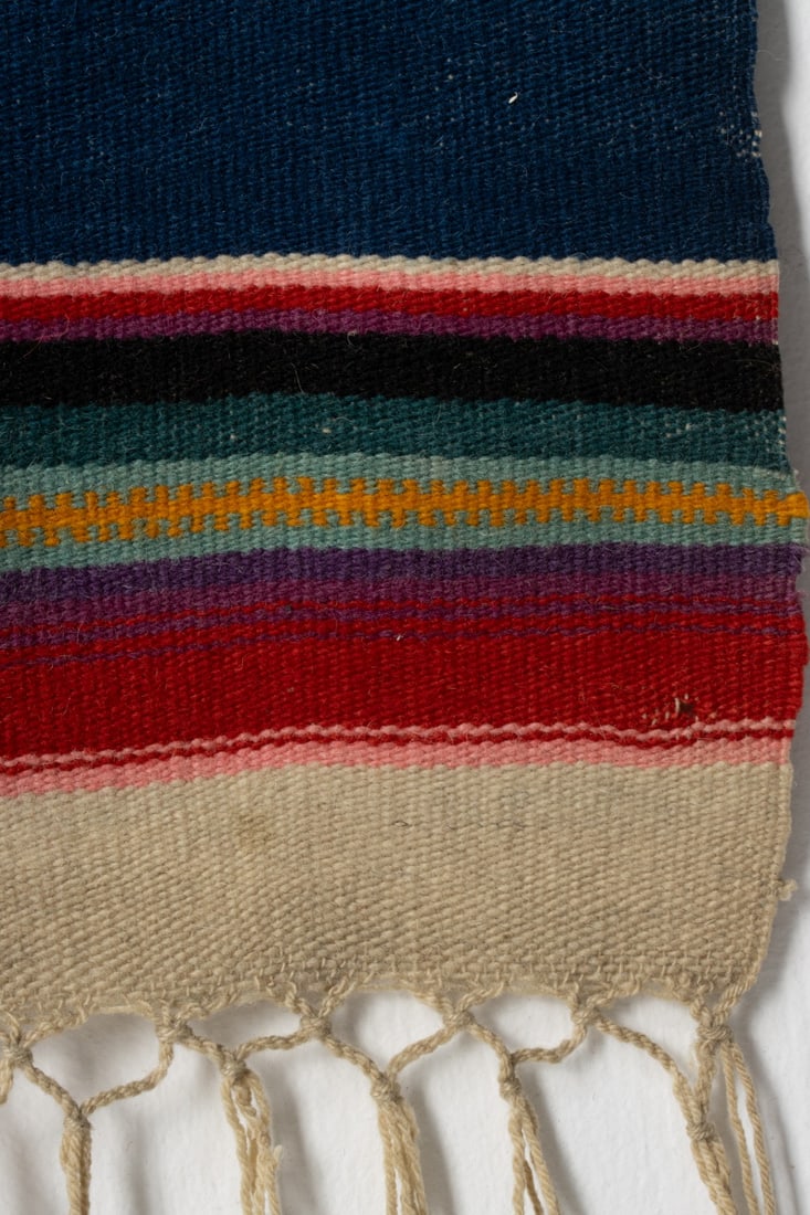A MEXICAN SALTILLO-STYLE SERAPE - 10