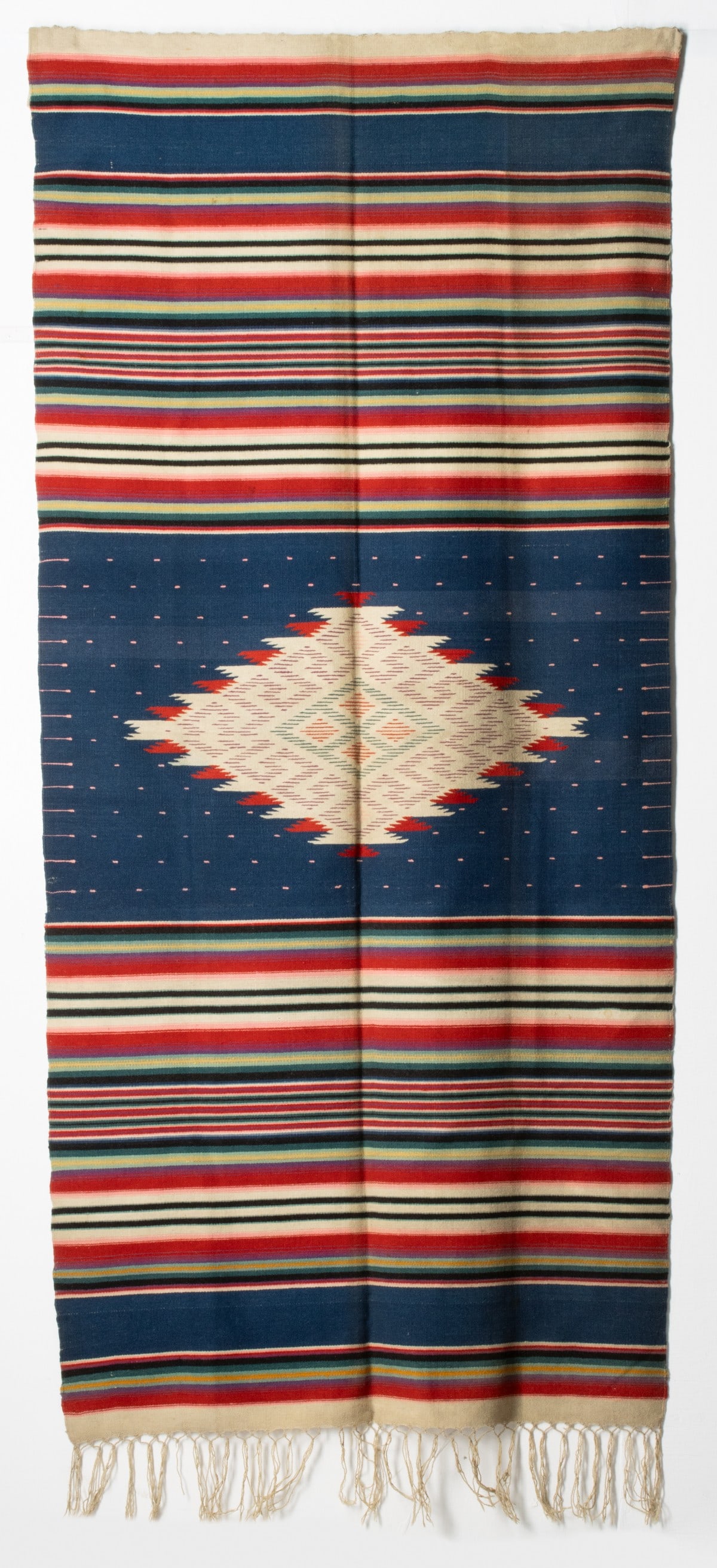 A MEXICAN SALTILLO-STYLE SERAPE - 11