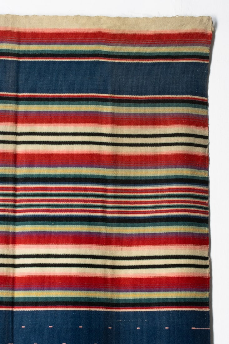 A MEXICAN SALTILLO-STYLE SERAPE - 13