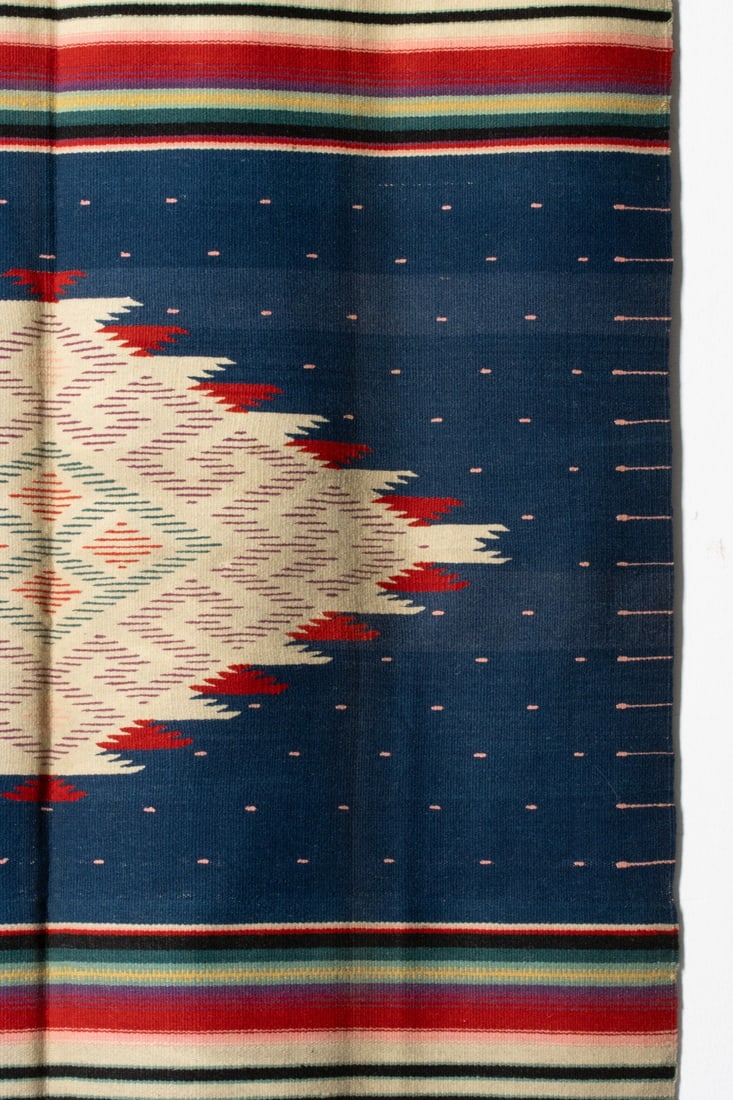 A MEXICAN SALTILLO-STYLE SERAPE - 14