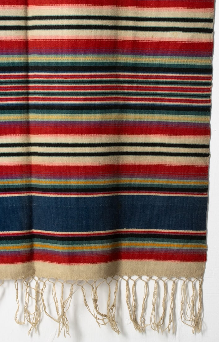 A MEXICAN SALTILLO-STYLE SERAPE - 15