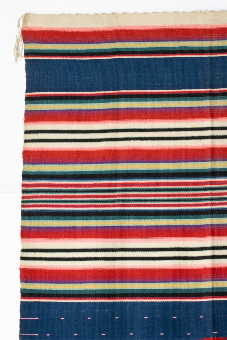 A MEXICAN SALTILLO-STYLE SERAPE - 2
