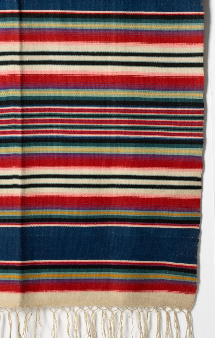 A MEXICAN SALTILLO-STYLE SERAPE - 5
