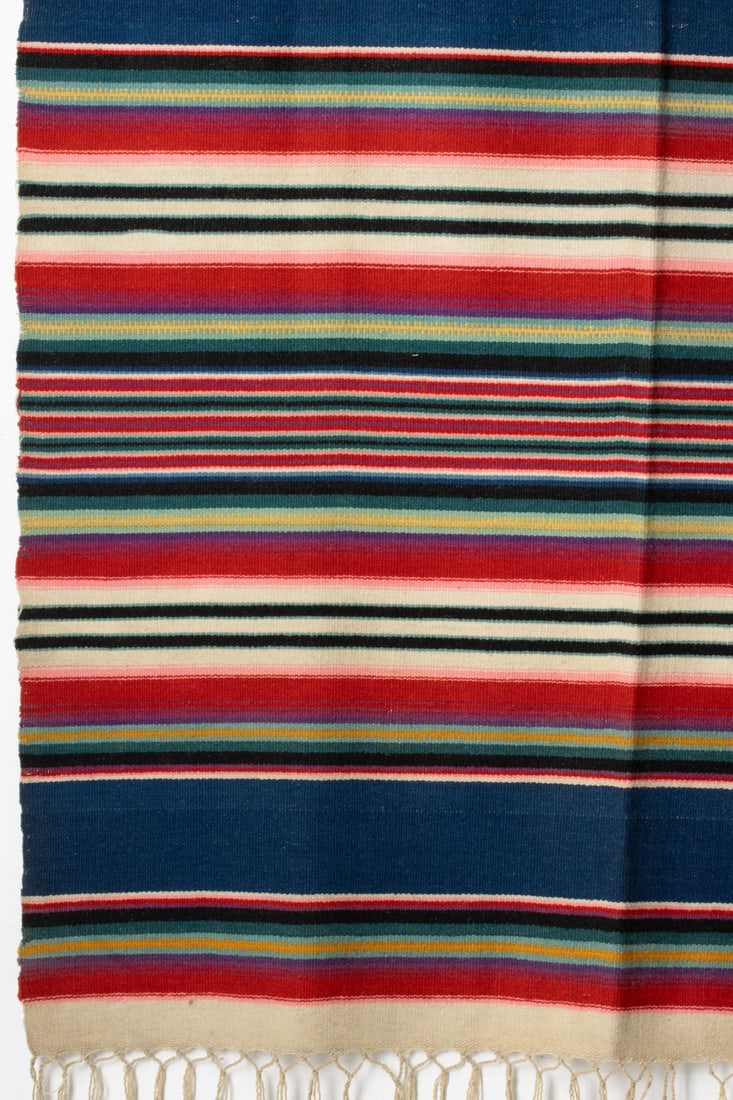 A MEXICAN SALTILLO-STYLE SERAPE - 6