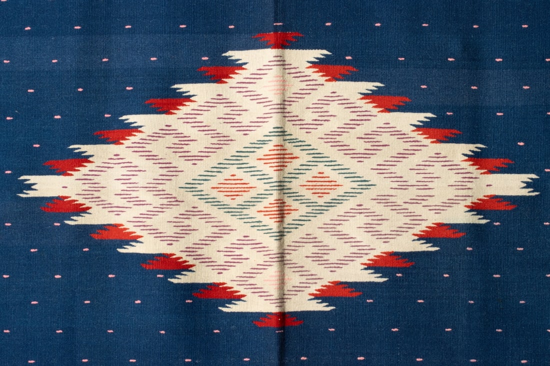 A MEXICAN SALTILLO-STYLE SERAPE - 8