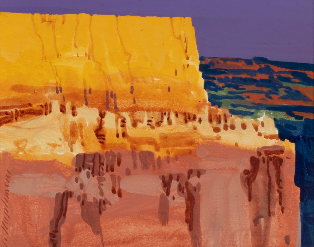 BUFFALO KAPLINSKI (B. 1943) BRYCE CANYON WATERCOLOR (1 of 10)