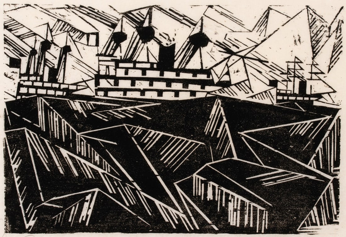 LYONEL FEININGER (1871-1956) BAUHAUS PUBLISHED PRINT (1 of 14)