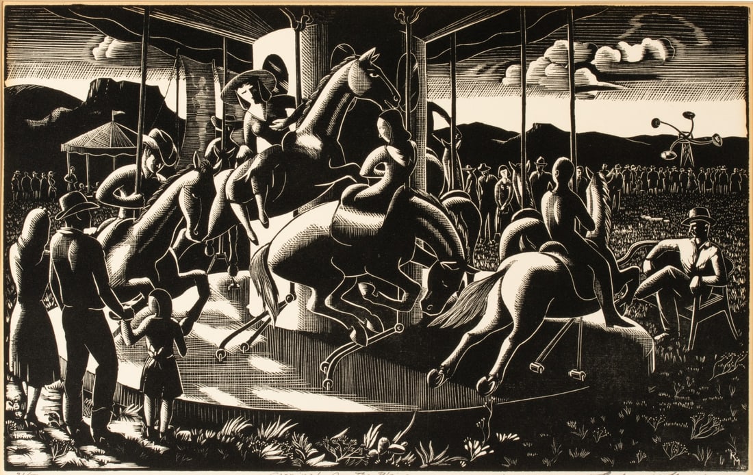 RODERICK MEAD (1900-1971) PENCIL SIGNED WOOD ENGRAVING (1 of 15)
