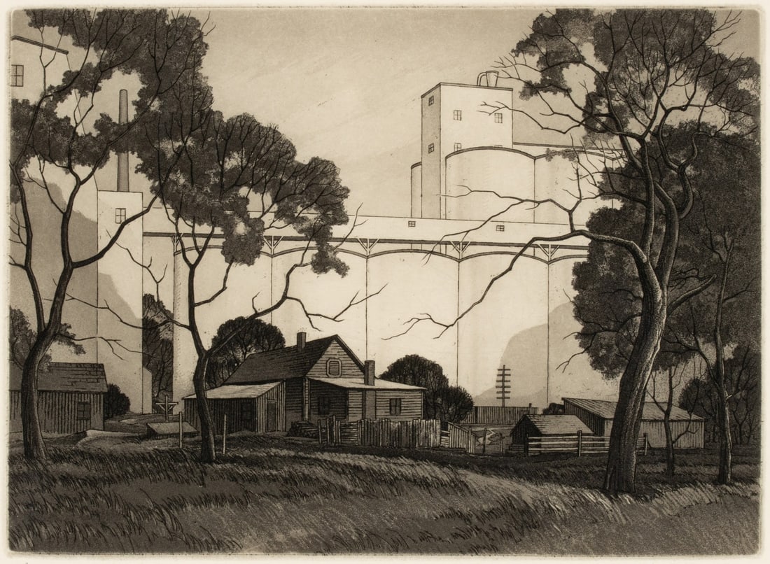 CHARLES CAPPS (1898-1981) PENCIL SIGNED AQUATINT (1 of 10)