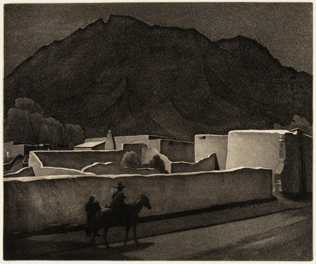 CHARLES CAPPS (1898-1981) PENCIL SIGNED AQUATINT (1 of 10)