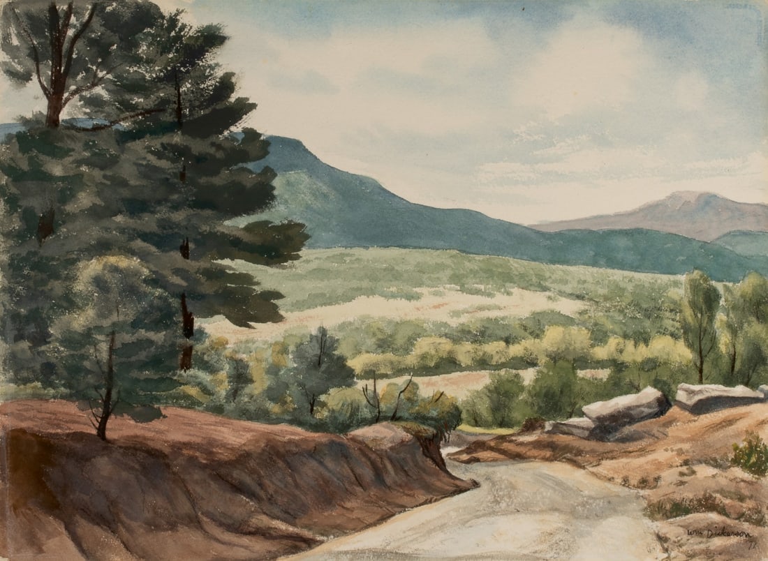 WILLIAM DICKERSON (1904-1972) NEW MEXICO WATERCOLOR (1 of 14)