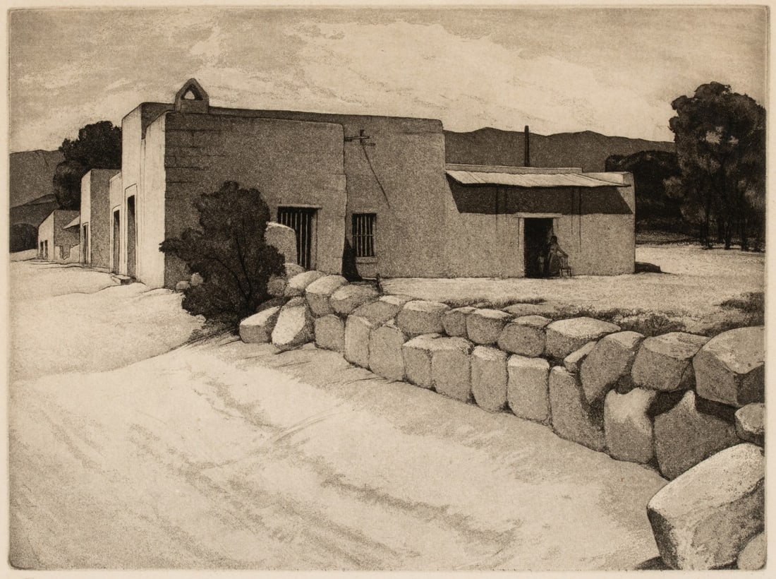 CHARLES CAPPS (1898-1981) PENCIL SIGNED AQUATINT (1 of 10)