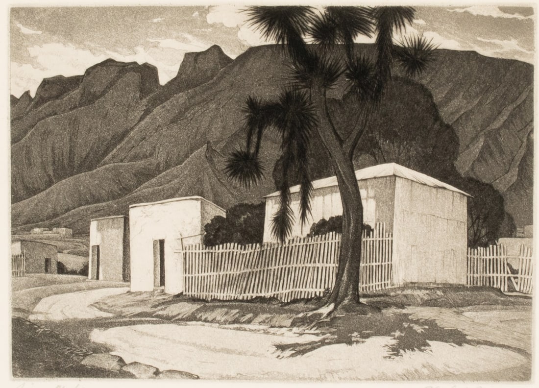 CHARLES CAPPS (1898-1981) PENCIL SIGNED AQUATINT (1 of 10)