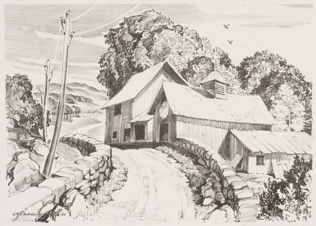COY AVON SEWARD (1884-1939) PENCIL SIGNED LITHOGRAPH (1 of 12)