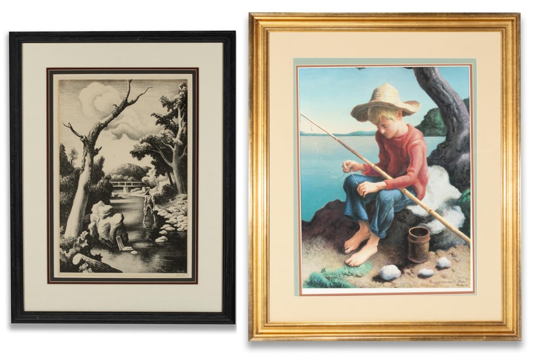 TWO OFFSET LITHOGRAPHS AFTER THOMAS HART BENTON (1 of 18)