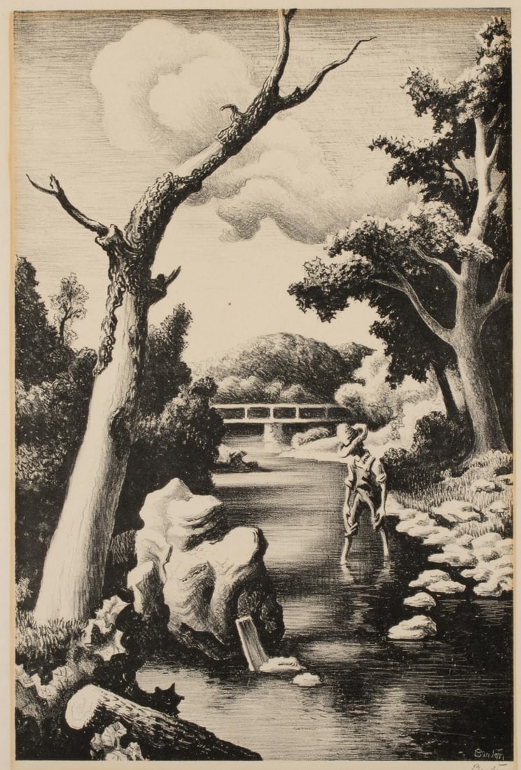 TWO OFFSET LITHOGRAPHS AFTER THOMAS HART BENTON - 2