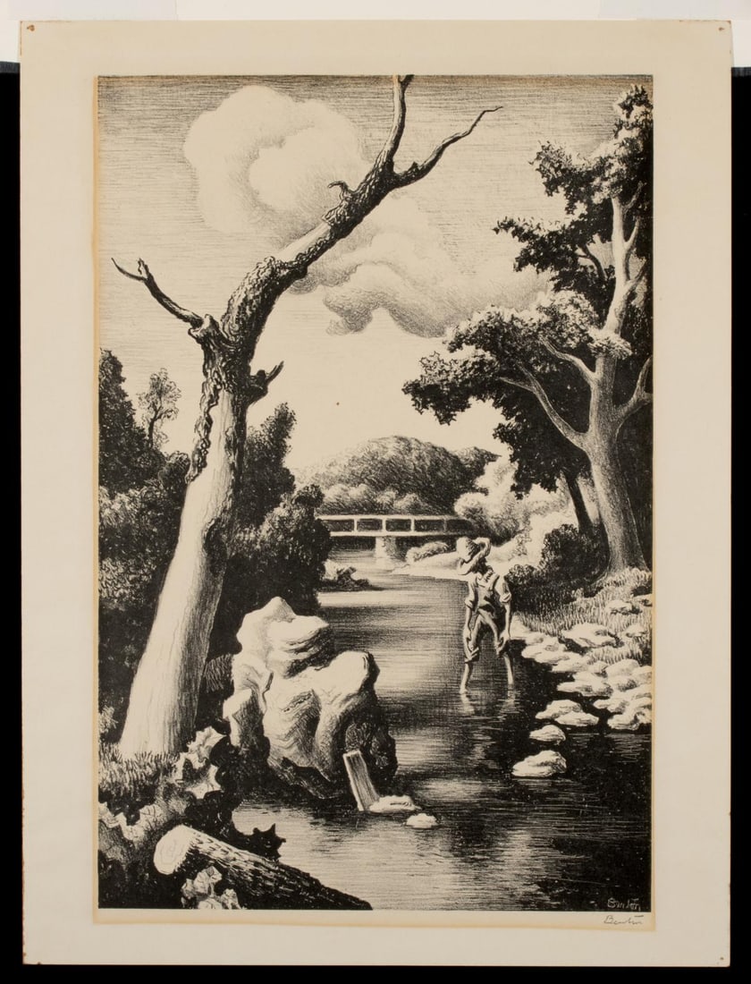 TWO OFFSET LITHOGRAPHS AFTER THOMAS HART BENTON - 3
