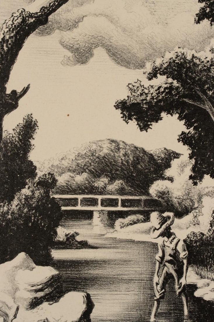 TWO OFFSET LITHOGRAPHS AFTER THOMAS HART BENTON - 8
