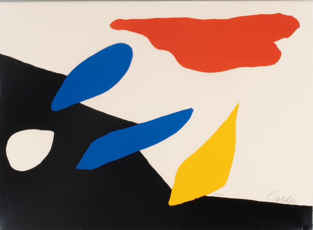 ALEXANDER CALDER (1898-1976) PENCIL SIGNED LITHOGRAPH (1 of 12)