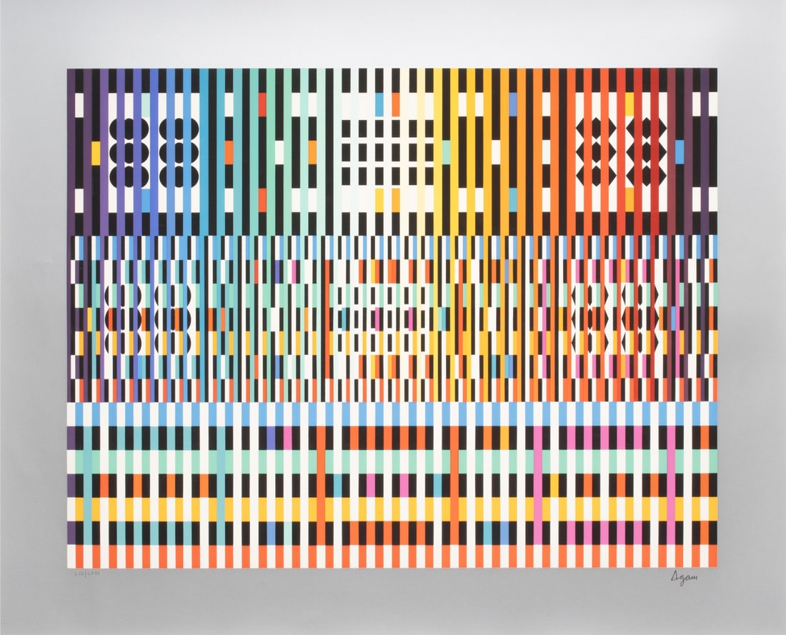 YAACOV AGAM (1928-2026) LOW EDITION SIGNED SERIGRAPH (1 of 10)