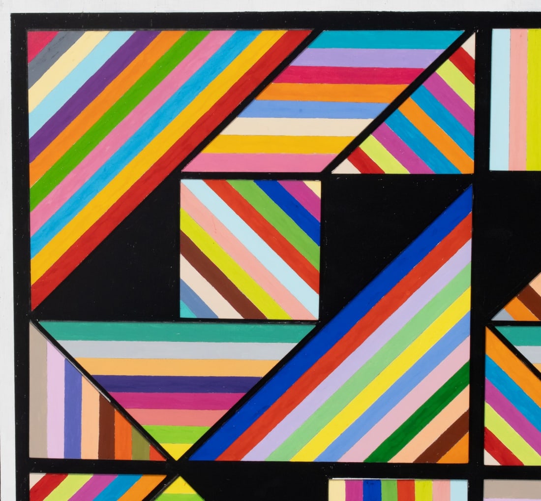 FRANKLIN VAN DAM ACRYLIC PAINTED ASSEMBLAGE ON PANEL - 3