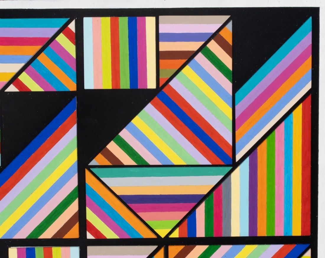 FRANKLIN VAN DAM ACRYLIC PAINTED ASSEMBLAGE ON PANEL - 4
