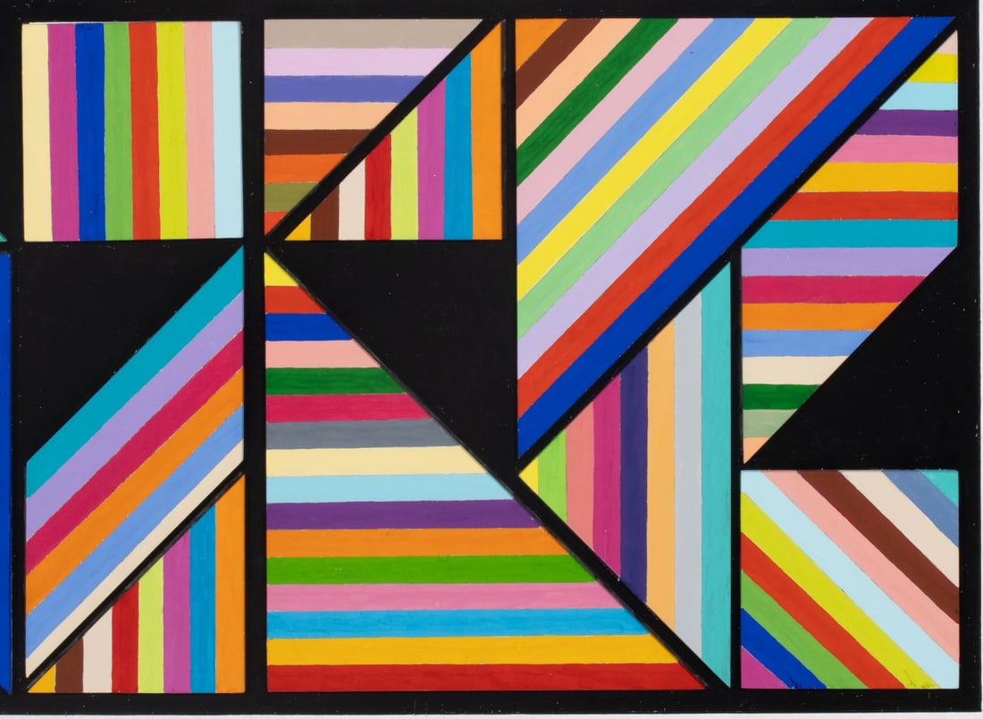 FRANKLIN VAN DAM ACRYLIC PAINTED ASSEMBLAGE ON PANEL - 5