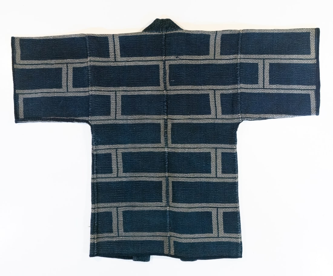 A MASONRY MOTIF JAPANESE FIREMAN'S COAT, ADAIR ESTATE (1 of 3)