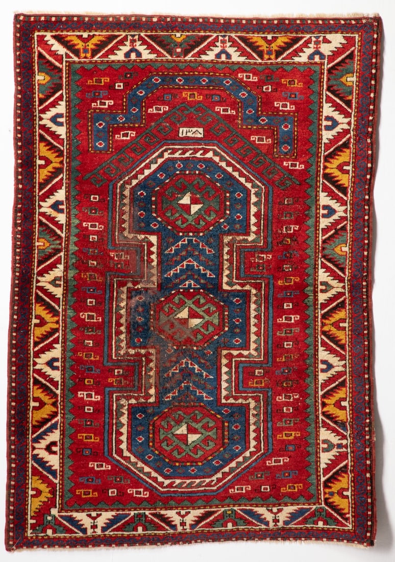 A SEWAN KAZAK RUG, WEST CAUCASUS, AS FOUND (1 of 16)