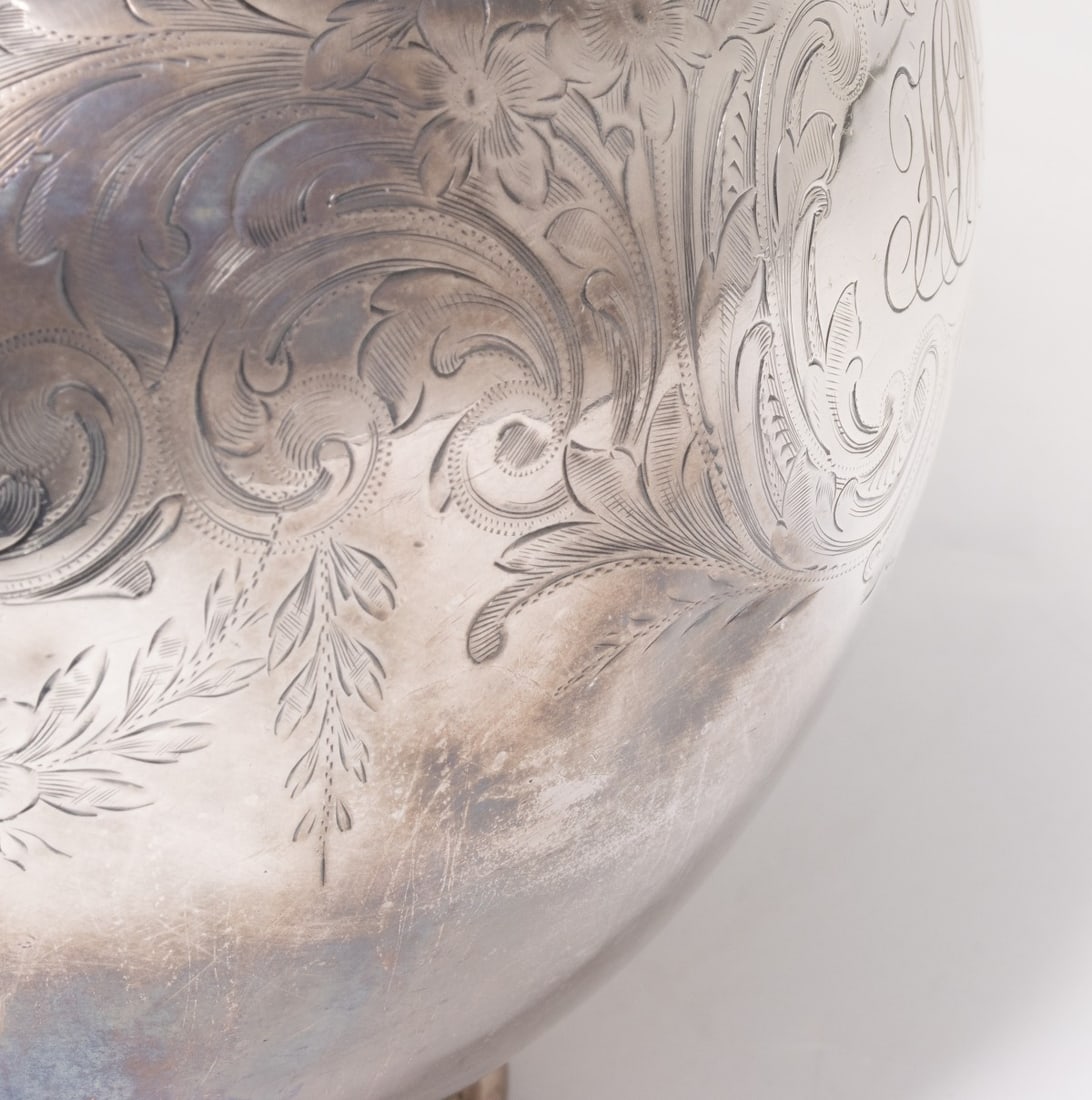 A STERLING SILVER PITCHER SIGNED THEODORE B. STARR - 11