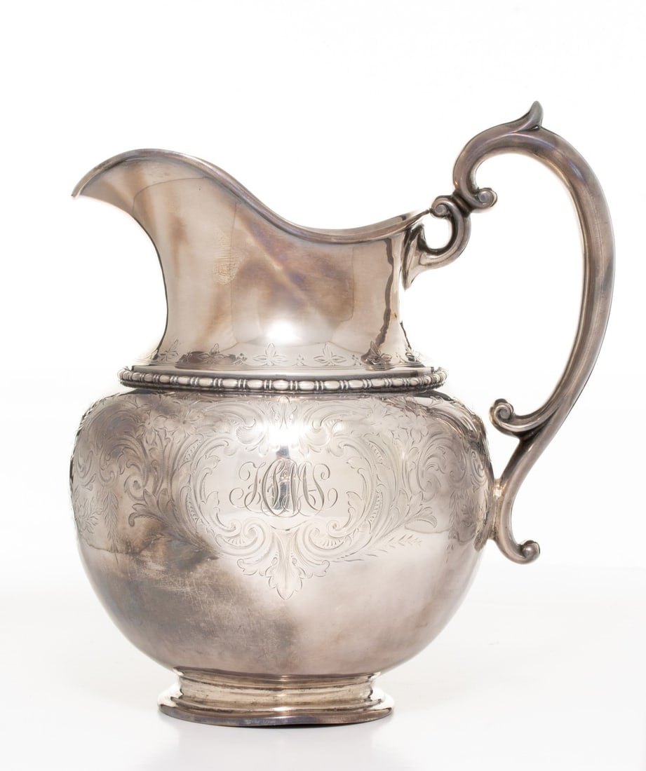 A STERLING SILVER PITCHER SIGNED THEODORE B. STARR - 2