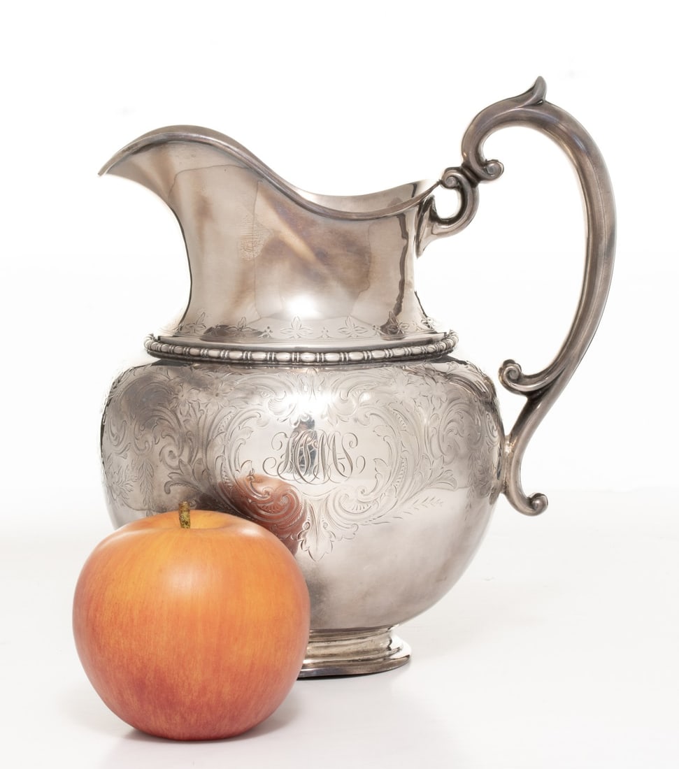 A STERLING SILVER PITCHER SIGNED THEODORE B. STARR - 3