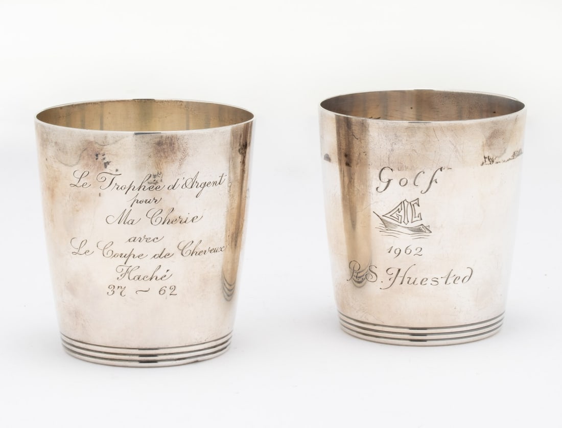 A PAIR OF S. KIRK AND SON TROPHY JULEP CUPS CIRCA 1962 (1 of 9)