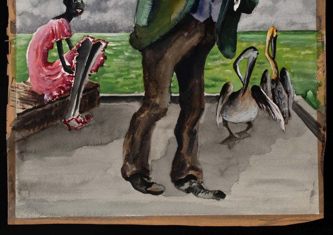 ADOLF DEHN: TWO UNSIGNED PAINTINGS, TWO SIGNED LITHOS - 3
