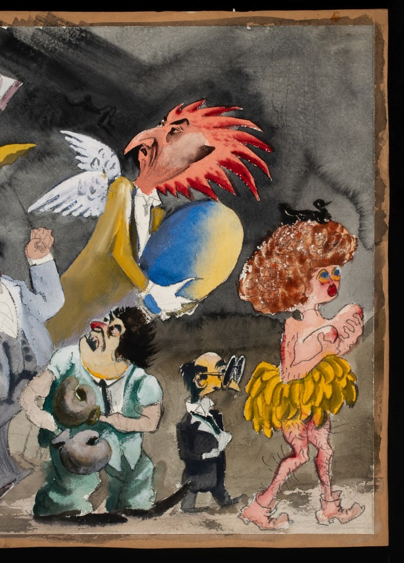 ADOLF DEHN: TWO UNSIGNED PAINTINGS, TWO SIGNED LITHOS - 5
