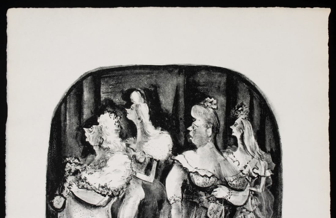ADOLF DEHN: TWO UNSIGNED PAINTINGS, TWO SIGNED LITHOS - 7