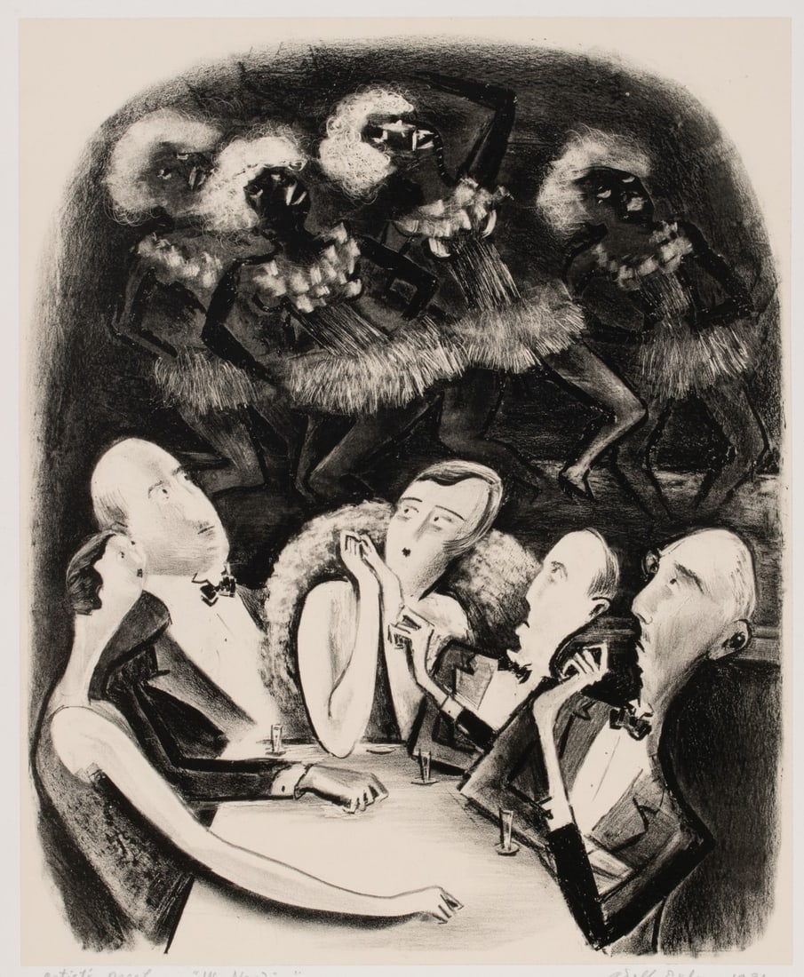 ADOLF DEHN (1895-1968) CHIN-COLLE LITHOGRAPH, 1931 (1 of 11)