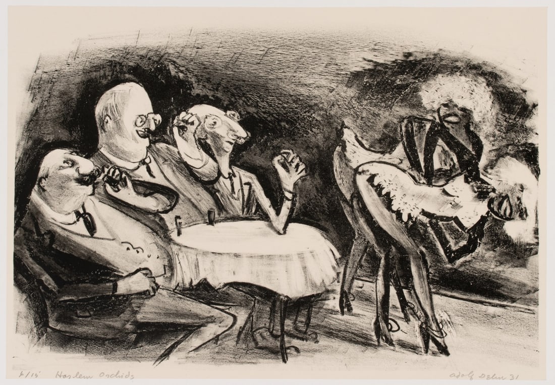 ADOLF DEHN (1895-1968) RARE 1931 CHIN-COLLE LITHOGRAPH (1 of 11)