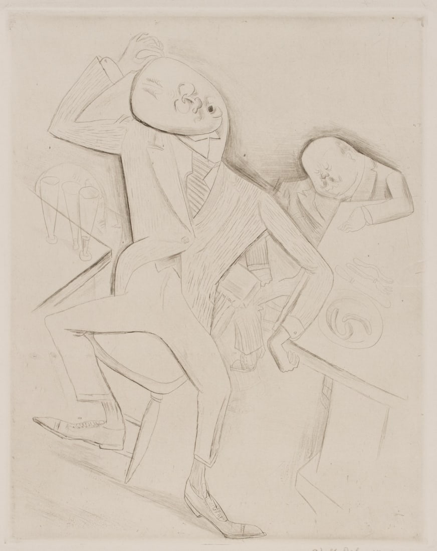 ADOLF DEHN (1895-1968) RARE PENCIL SIGNED DRYPOINT (1 of 11)