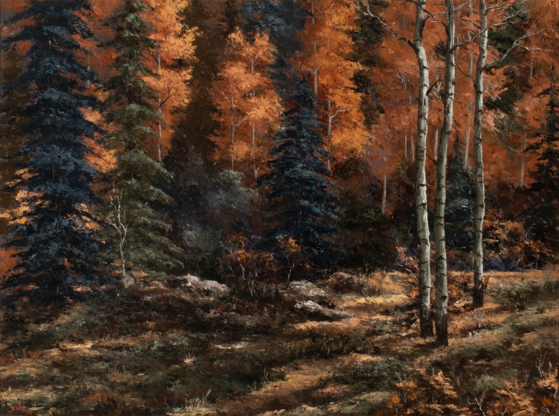BETTY SABO (1928-2016) TAOS OIL ON ARTIST'S BOARD (1 of 12)