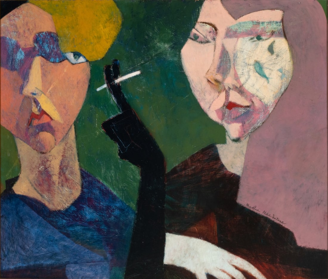 A MID 20TH CENTURY OIL ON PANEL SIGNED MARTHA MACINTYRE (1 of 14)