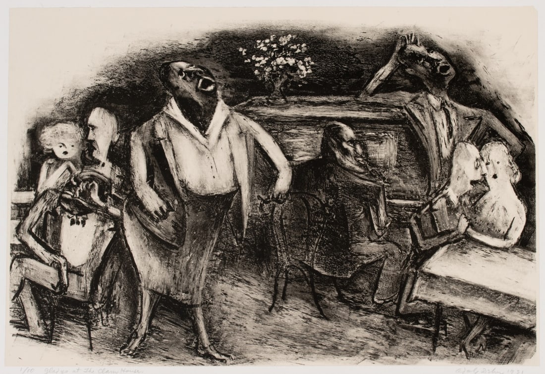 A RARE ADOLF DEHN 1931 HARLEM LGBTQ+ CHIN-COLLE LITHO (1 of 11)