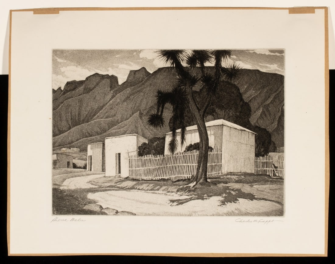 CHARLES CAPPS (1898-1981) PENCIL SIGNED ETCHING - 2