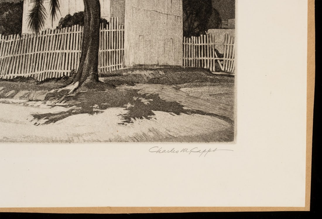 CHARLES CAPPS (1898-1981) PENCIL SIGNED ETCHING - 5