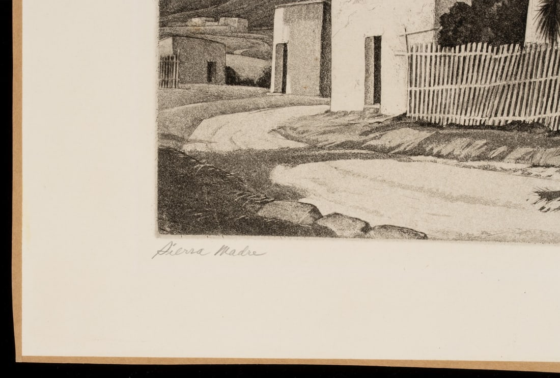 CHARLES CAPPS (1898-1981) PENCIL SIGNED ETCHING - 6