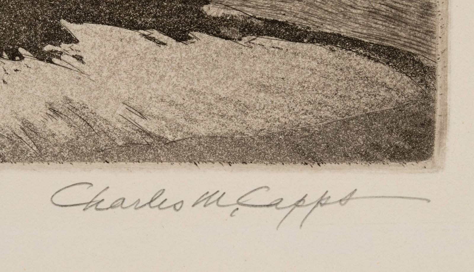CHARLES CAPPS (1898-1981) PENCIL SIGNED ETCHING - 9