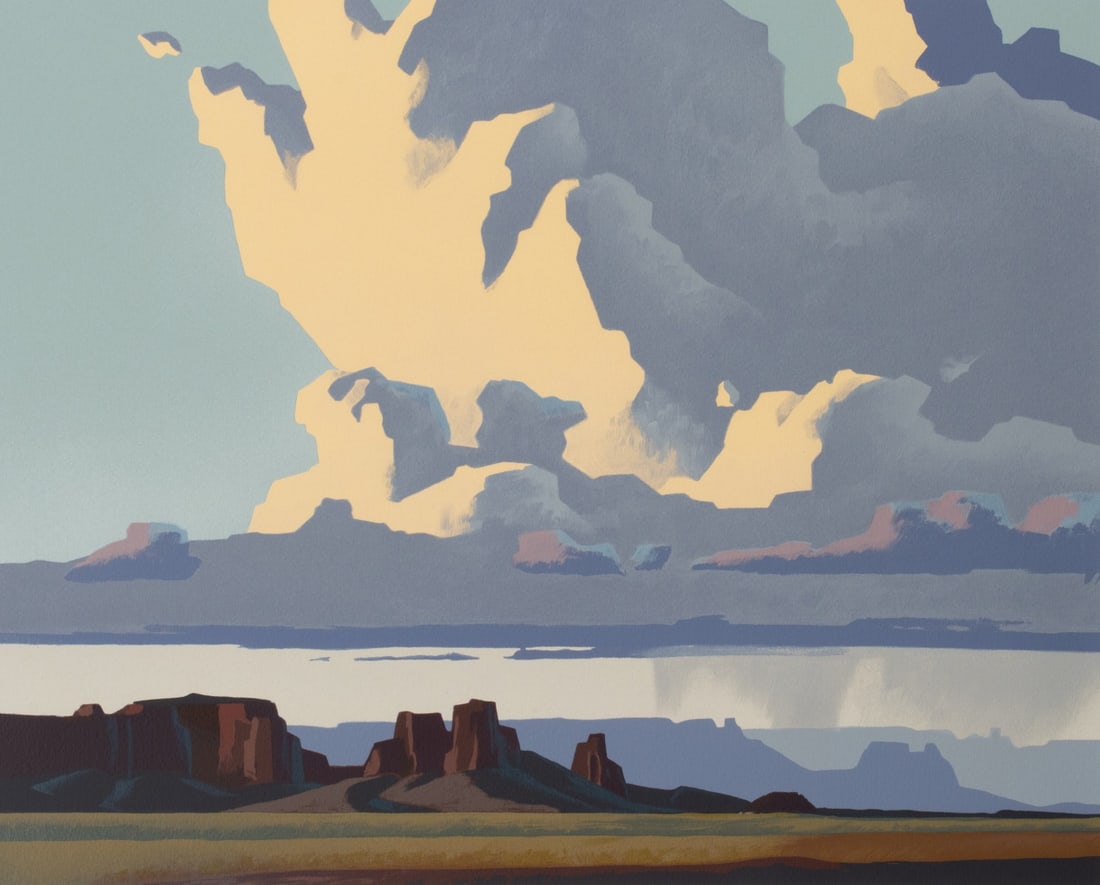 ED MELL (1942-2024) FINE SIGNED WESTERN LANDSCAPE LITHO (1 of 17)